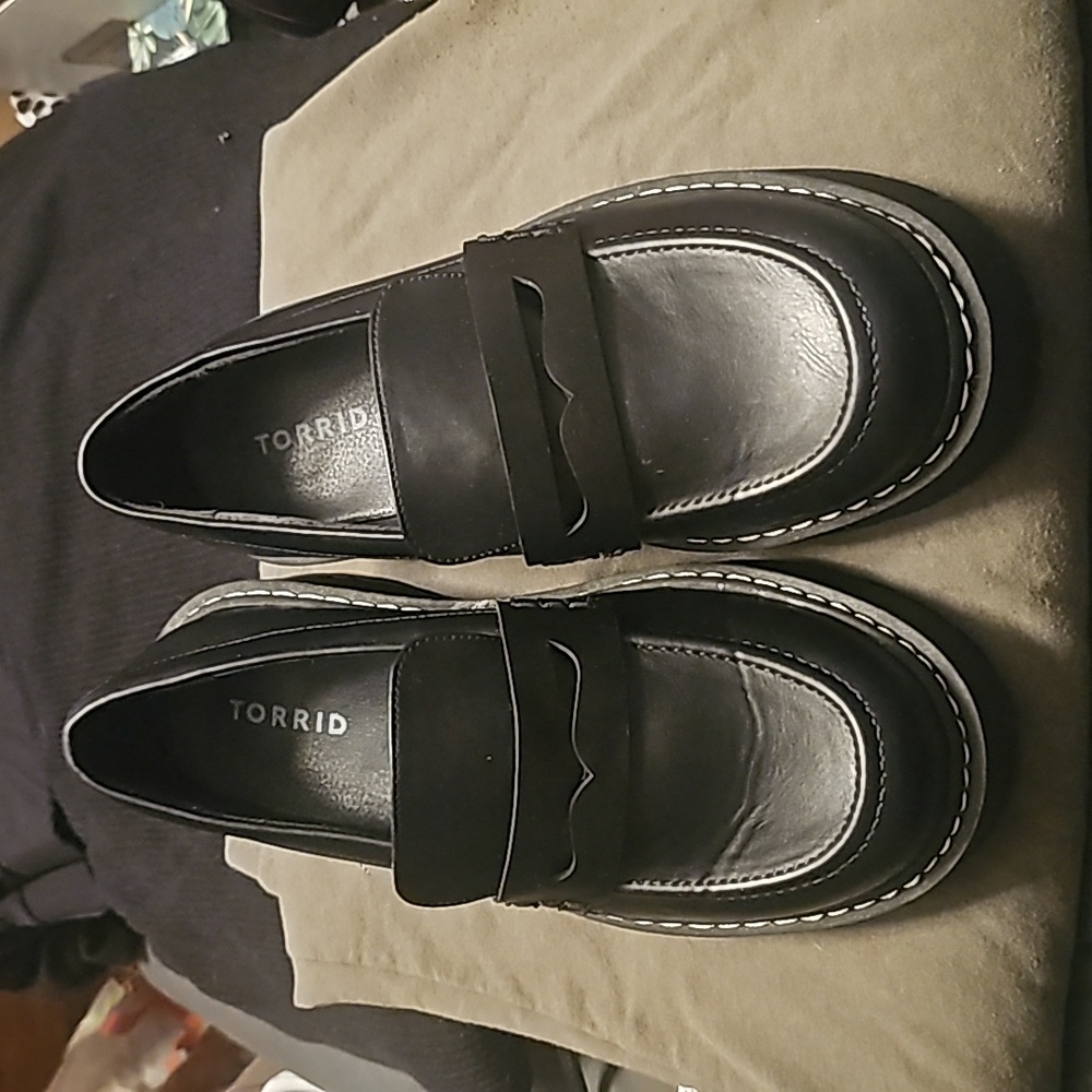 Torrid Black Lug Sole Loafer
